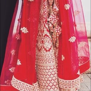 Bridal pink wedding lehenga